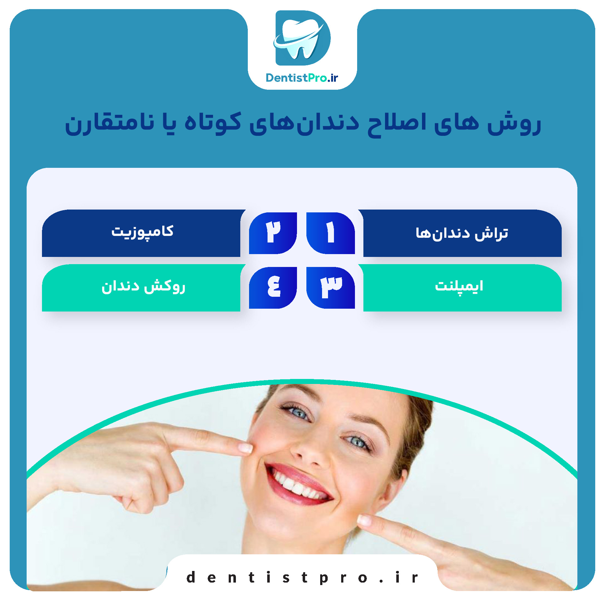 دندانپزشکی برای اصلاح طرح لبخند+ 10 راهکار موثر