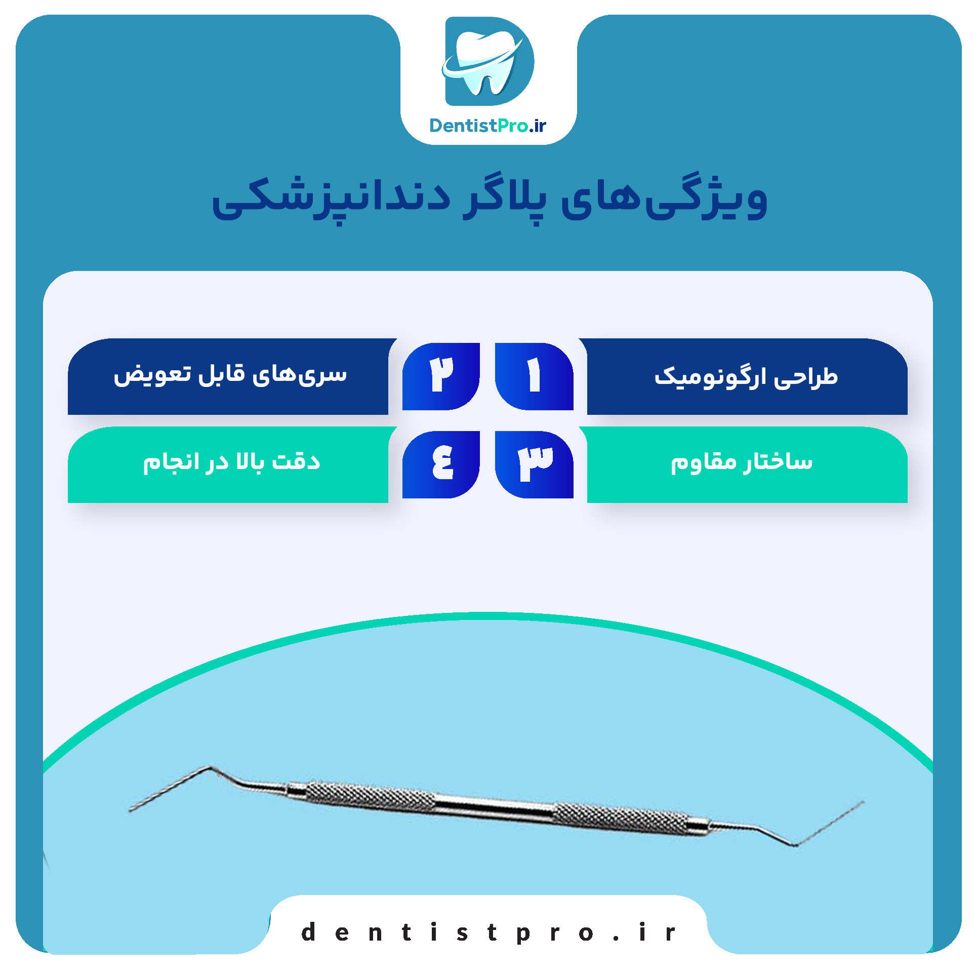 پلاگر دندانپزشکی | 5 ویژگی پلاگر + انواع آن