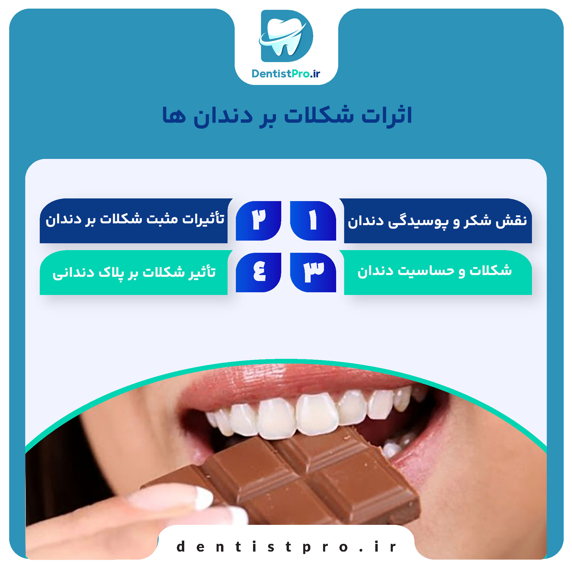 اثرات شکلات بر دندان ها+ 5 مطلب اساسی 27 اثرات شکلات بر دندان ها+ 5 مطلب اساسی