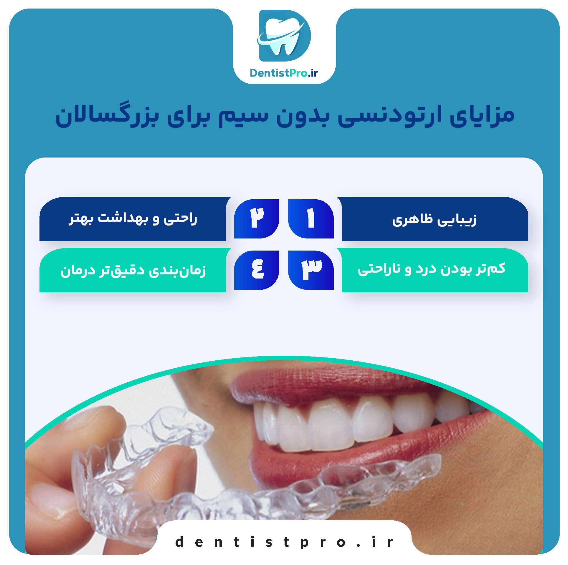ارتودنسی بدون سیم برای بزرگسالان: راهکاری نوین و محبوب برای اصلاح لبخند 29 ارتودنسی بدون سیم برای بزرگسالان: راهکاری نوین و محبوب برای اصلاح لبخند