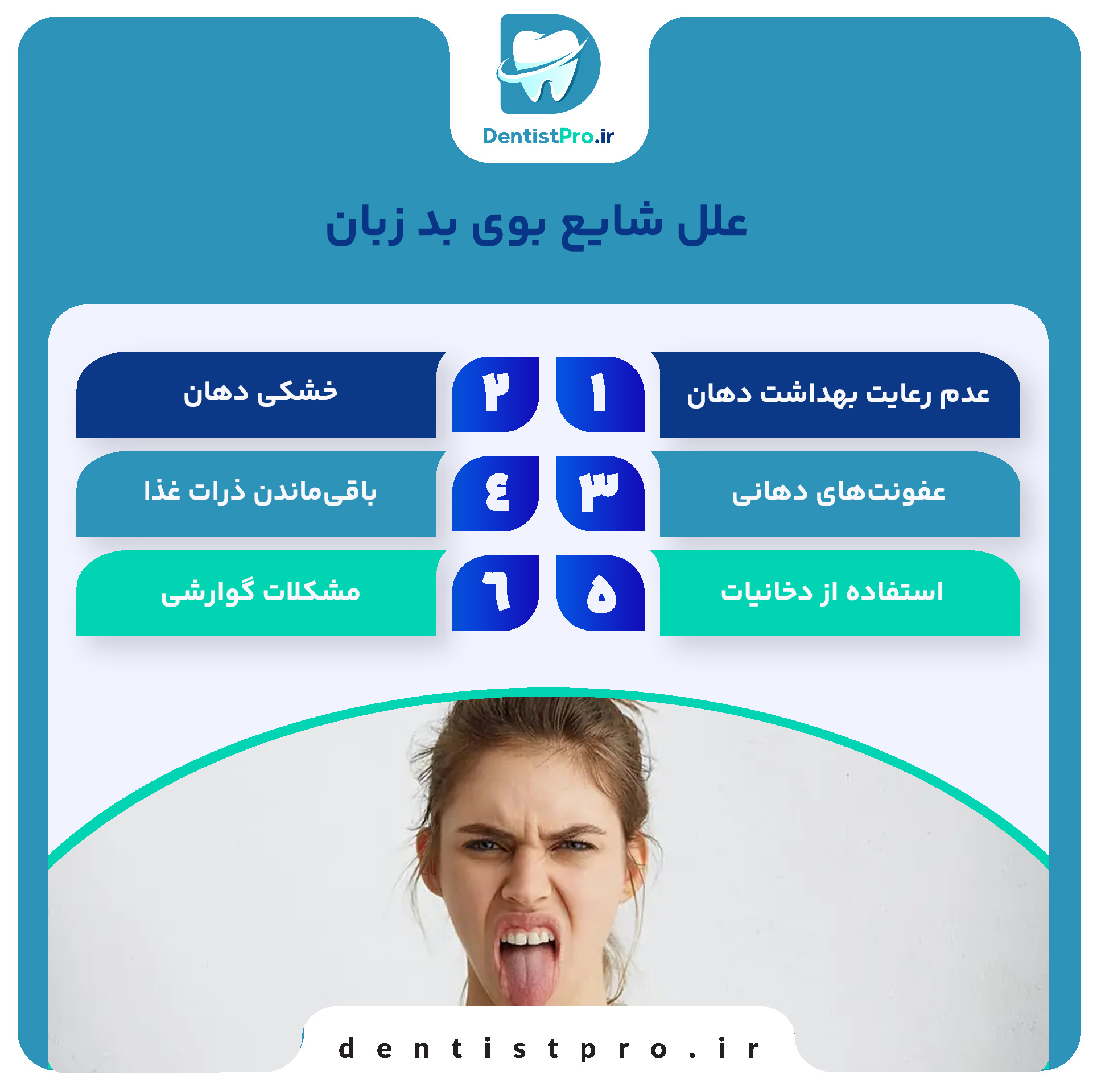 درمان خانگی برای بوی بد زبان