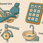 راهنمای کامل آشنایی با اجزای یونیت دندانپزشکی